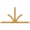 Ekena Millwork Richland Rough Sawn Timber Gable Bracket, Western Red Cedar, 84"W x 45"H x 2"D x 4"F, 13/12 Pitch GBW084X45X0204RIC00RWR - alternate 1